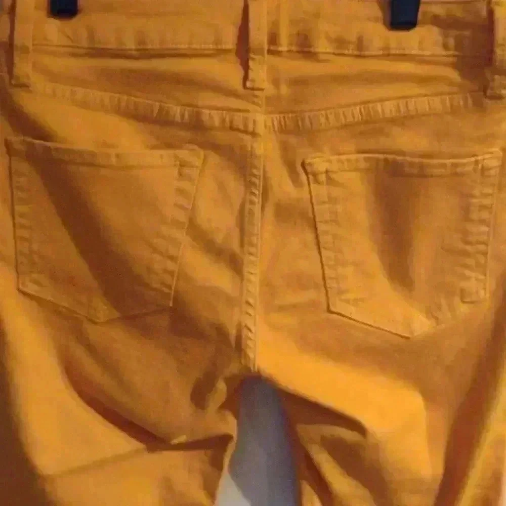 NWT a.n.a women's mid rise skinny ankle jeans golden‎ sunflower size 4